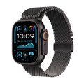 Sie sehen das Produktbild 02 von Apple Watch Ultra 2 GPS + Cellular, 49 mm Titangehäuse Schwarz, Milanaise Armband Titan Schwarz – S Apple Watch Ultra 2 GPS + Cellular, 49 mm Titangehäuse Schwarz, Milanaise Armband Titan Schwarz – S