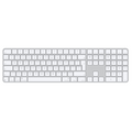 Magic Keyboard mit Touch ID und Ziffern­block für Mac Modelle mit Apple Chip Chip – Englisch (International) – Weiße Tasten