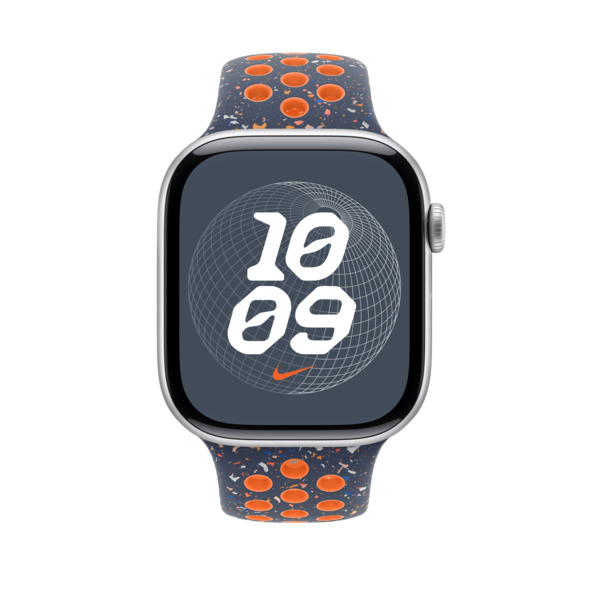 Sie sehen das Produktbild 06 von Apple Watch 46mm Nike Sportarmband, blue flame - M/L Apple Watch 46mm Nike Sportarmband, blue flame - M/L