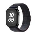Sie sehen das Produktbild 04 von Apple Watch 46mm Nike Sport Loop, schwarz/blau Apple Watch 46mm Nike Sport Loop, schwarz/blau