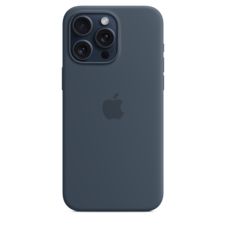 Sie sehen das Produktbild 03 von Apple iPhone 15 Pro Max Silikon Case mit MagSafe, sturmblau> Apple iPhone 15 Pro Max Silikon Case mit MagSafe, sturmblau>