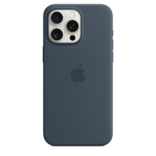 Sie sehen das Produktbild 04 von Apple iPhone 15 Pro Max Silikon Case mit MagSafe, sturmblau> Apple iPhone 15 Pro Max Silikon Case mit MagSafe, sturmblau>