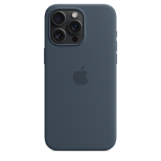 Sie sehen das Produktbild 05 von Apple iPhone 15 Pro Max Silikon Case mit MagSafe, sturmblau> Apple iPhone 15 Pro Max Silikon Case mit MagSafe, sturmblau>