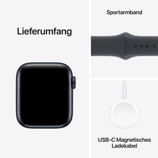 Apple Watch SE GPS + Cellular, Aluminium mitternacht, 40mm mit Sportarmband, mitternacht - S/M>