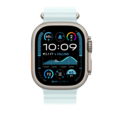 Apple Watch 49mm Ocean-Armband, kristallblau - Gehäusefarbe natur