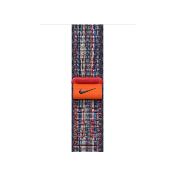 Sie sehen das Produktbild 02 von Apple Watch 42mm Nike Sport Loop, blau/rot Apple Watch 42mm Nike Sport Loop, blau/rot