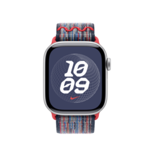 Sie sehen das Produktbild 04 von Apple Watch 42mm Nike Sport Loop, blau/rot Apple Watch 42mm Nike Sport Loop, blau/rot