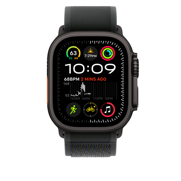 Apple Watch 49mm Trail-Loop, schwarz - M/L - Gehäusefarbe schwarz