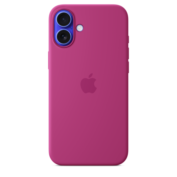 Apple iPhone 16 Plus Silikon Case mit MagSafe, fuchsia