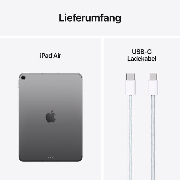 Apple iPad Air 11" Wi-Fi + Cellular, 128GB, space grau>