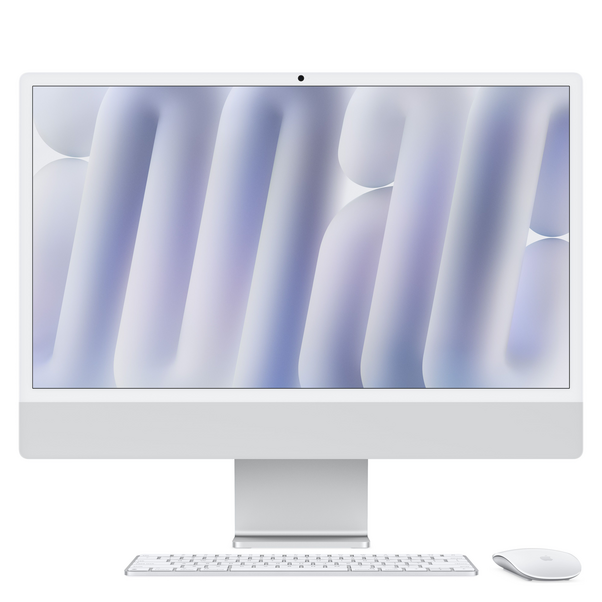 Sie sehen das Produktbild 01 von 24" iMac mit Retina 4,5K Display: Apple M4 Chip mit 8‑Core CPU und 8‑Core GPU, 256 GB SSD - Silber 24" iMac mit Retina 4,5K Display: Apple M4 Chip mit 8‑Core CPU und 8‑Core GPU, 256 GB SSD - Silber