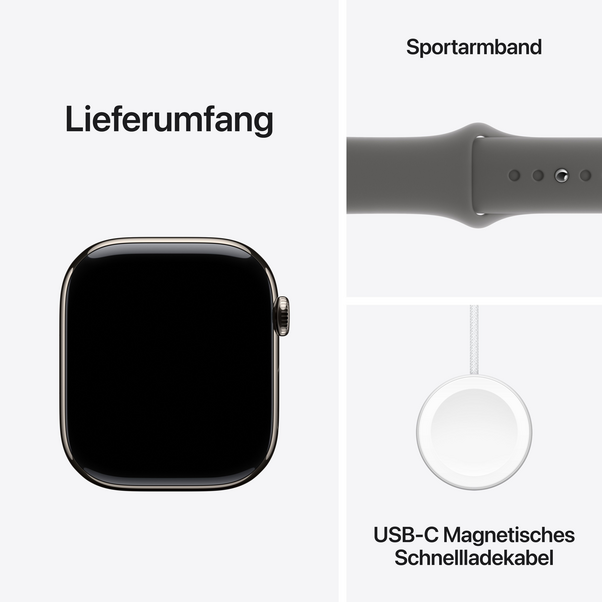 Sie sehen das Produktbild 18 von Apple Watch Series 10 GPS + Cellular, Titan natur, 46mm mit Sportarmband, steingrau - M/L> Apple Watch Series 10 GPS + Cellular, Titan natur, 46mm mit Sportarmband, steingrau - M/L>