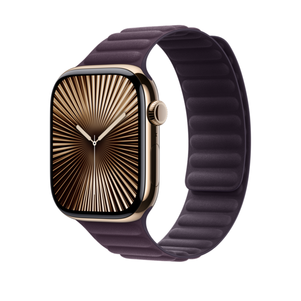 Sie sehen das Produktbild 04 von Apple Watch 46mm Armband mit Magnetverschluss, brombeere - M/L Apple Watch 46mm Armband mit Magnetverschluss, brombeere - M/L