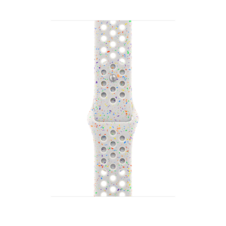 Apple Watch 46mm Nike Sportarmband, pure platinum - M/L