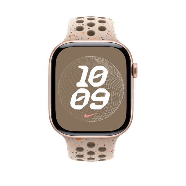Apple Watch 46mm Nike Sportarmband, desert stone - S/M