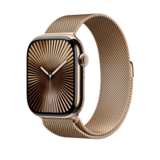 Apple Watch 46mm Milanaise-Armband, gold - S/M