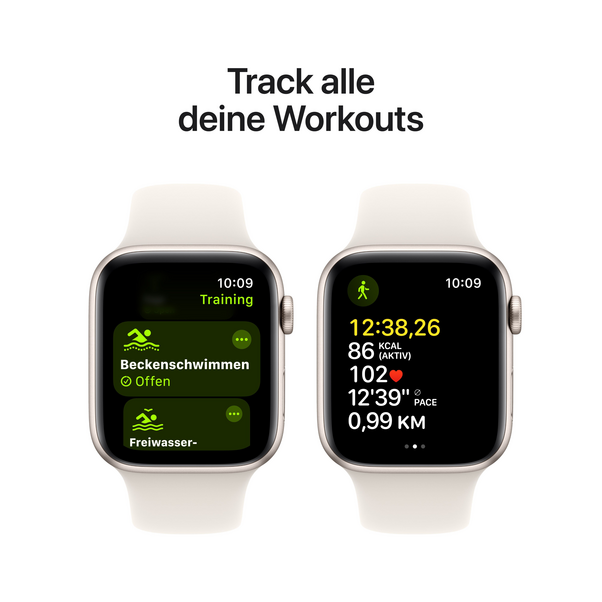 Sie sehen das Produktbild 12 von Apple Watch SE GPS + Cellular, Aluminium polarstern, 44mm mit Sportarmband, polarstern - M/L> Apple Watch SE GPS + Cellular, Aluminium polarstern, 44mm mit Sportarmband, polarstern - M/L>