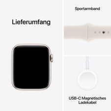 Sie sehen das Produktbild 14 von Apple Watch SE GPS + Cellular, Aluminium polarstern, 44mm mit Sportarmband, polarstern - M/L> Apple Watch SE GPS + Cellular, Aluminium polarstern, 44mm mit Sportarmband, polarstern - M/L>