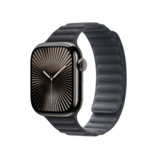 Apple Watch 42mm Armband mit Magnetverschluss, schwarz - S/M>