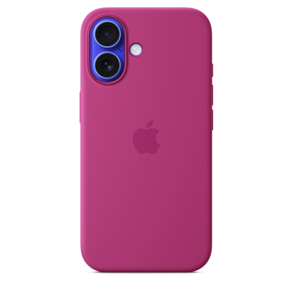 Apple iPhone 16 Silikon Case mit MagSafe, fuchsia