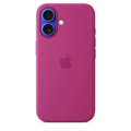 Apple iPhone 16 Silikon Case mit MagSafe, fuchsia