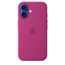 Apple iPhone 16 Silikon Case mit MagSafe, fuchsia