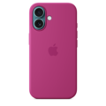Apple iPhone 16 Silikon Case mit MagSafe, fuchsia