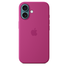 Apple iPhone 16 Silikon Case mit MagSafe, fuchsia
