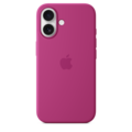 Apple iPhone 16 Silikon Case mit MagSafe, fuchsia