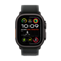 Apple Watch Ultra 2 GPS + Cellular, 49 mm Titangehäuse Schwarz, Trail Loop Schwarz – M/L