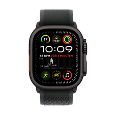Apple Watch Ultra 2 GPS + Cellular, 49 mm Titangehäuse Schwarz, Trail Loop Schwarz – M/L