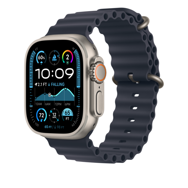 Sie sehen das Produktbild 04 von Apple Watch 49mm Verlängerung Ocean-Armband, blau - Gehäusefarbe natur Apple Watch 49mm Verlängerung Ocean-Armband, blau - Gehäusefarbe natur