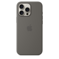 Apple iPhone 16 Pro Max Silikon Case mit MagSafe, steingrau