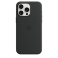 Apple iPhone 15 Pro Max Silikon Case mit MagSafe, schwarz>