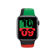 Sie sehen das Produktbild 04 von Apple Watch 40mm Black Unity Sportarmband, M/L Apple Watch 40mm Black Unity Sportarmband, M/L