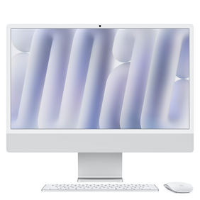 iMac 24&amp;quot; mit 4.5K Retina Display, M4 Chip 8-Core CPU und 8-Core GPU, 16GB, 256GB SSD, silber