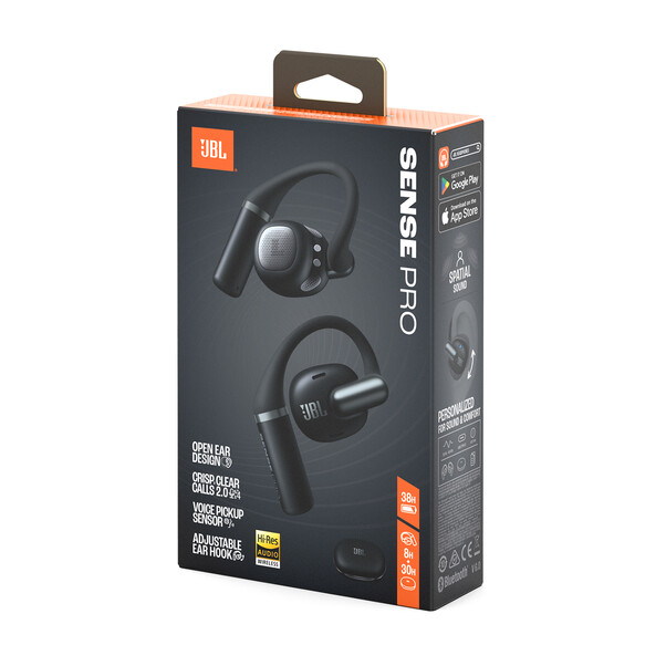 JBL Sense Pro, kabelloser Open-Ear-Kopfhörer, schwarz