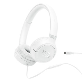 JBL TUNE530C, kabelgebundener On-Ear Kopfhörer, weiß