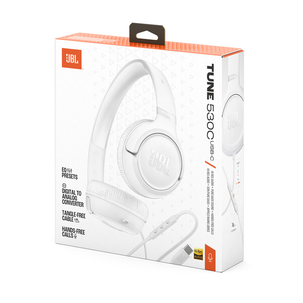 Sie sehen das Produktbild 05 von JBL TUNE530C, kabelgebundener On-Ear Kopfhörer, weiß JBL TUNE530C, kabelgebundener On-Ear Kopfhörer, weiß