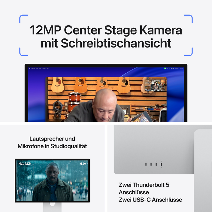 Sie sehen das Produktbild 05 von Studio Display XDR – Standardglas – VESA Mount Adapter Studio Display XDR – Standardglas – VESA Mount Adapter