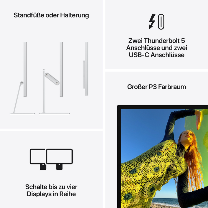 Sie sehen das Produktbild 08 von Studio Display – Nanotexturglas – neigungs- und höhenverstellbarer Standfuß Studio Display – Nanotexturglas – neigungs- und höhenverstellbarer Standfuß