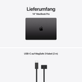 14" MacBook Pro: Apple M5 Max Chip mit 18‑Core CPU und 32‑Core GPU, 2 TB SSD - Space Schwarz
