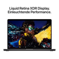 16" MacBook Pro: Apple M5 Max Chip mit 18‑Core CPU und 40‑Core GPU, 2 TB SSD - Space Schwarz