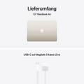 MacBook Air 13" mit M5 chip, 10-core CPU und 8-core GPU, 16GB, 512GB SSD, Polarstern