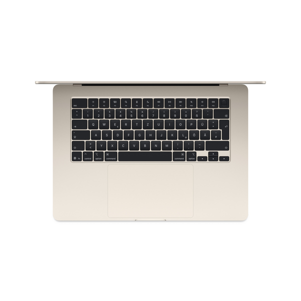 Sie sehen das Produktbild 02 von MacBook Air 15" mit M5 chip, 10-core CPU und 10-core GPU, 16GB, 512GB SSD, Polarstern MacBook Air 15" mit M5 chip, 10-core CPU und 10-core GPU, 16GB, 512GB SSD, Polarstern