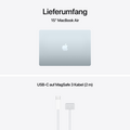 Sie sehen das Produktbild 09 von 15" MacBook Air: Apple M5 Chip mit 10‑Core CPU und 10‑Core GPU, 512 GB SSD - Himmelblau 15" MacBook Air: Apple M5 Chip mit 10‑Core CPU und 10‑Core GPU, 512 GB SSD - Himmelblau