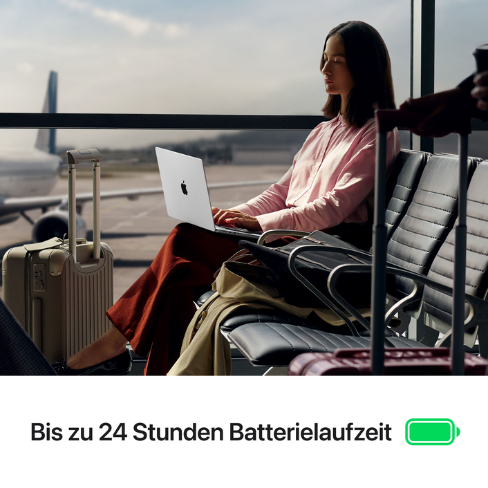 14" MacBook Pro: Apple M5 Chip mit 10‑Core CPU und 10‑Core GPU, 1 TB SSD - Space Schwarz