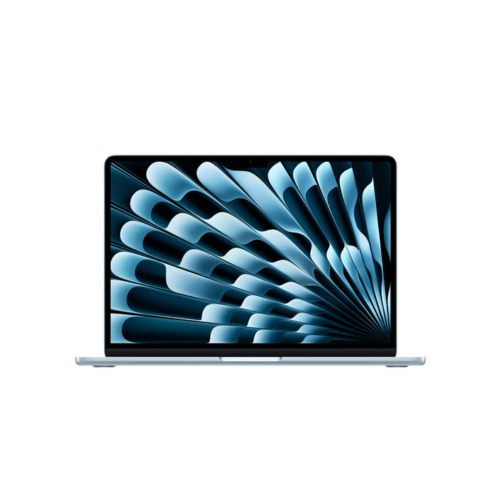 MacBook Air 13" mit M5 chip, 10-core CPU und 8-core GPU, 16GB, 512GB SSD, Himmelblau