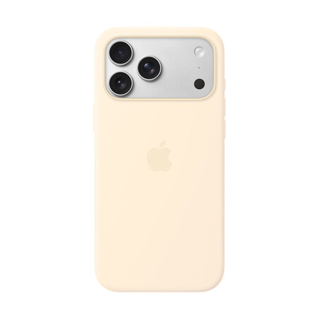 iPhone 17 Pro Max Silikon Case mit MagSafe - Vanille