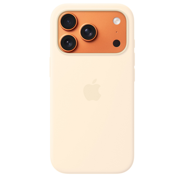Sie sehen das Produktbild 02 von iPhone 17 Pro Silikon Case mit MagSafe - Vanille iPhone 17 Pro Silikon Case mit MagSafe - Vanille